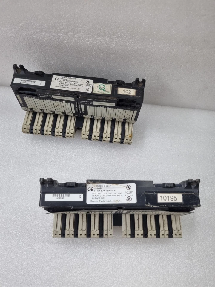 GE FANUC IC670CHS002E I/O BASE 2 TIER BOX TERMINAL MADE IN USA